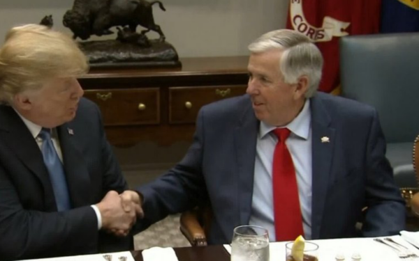 Parson with Trump